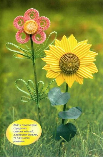 квіти з гофрокартону